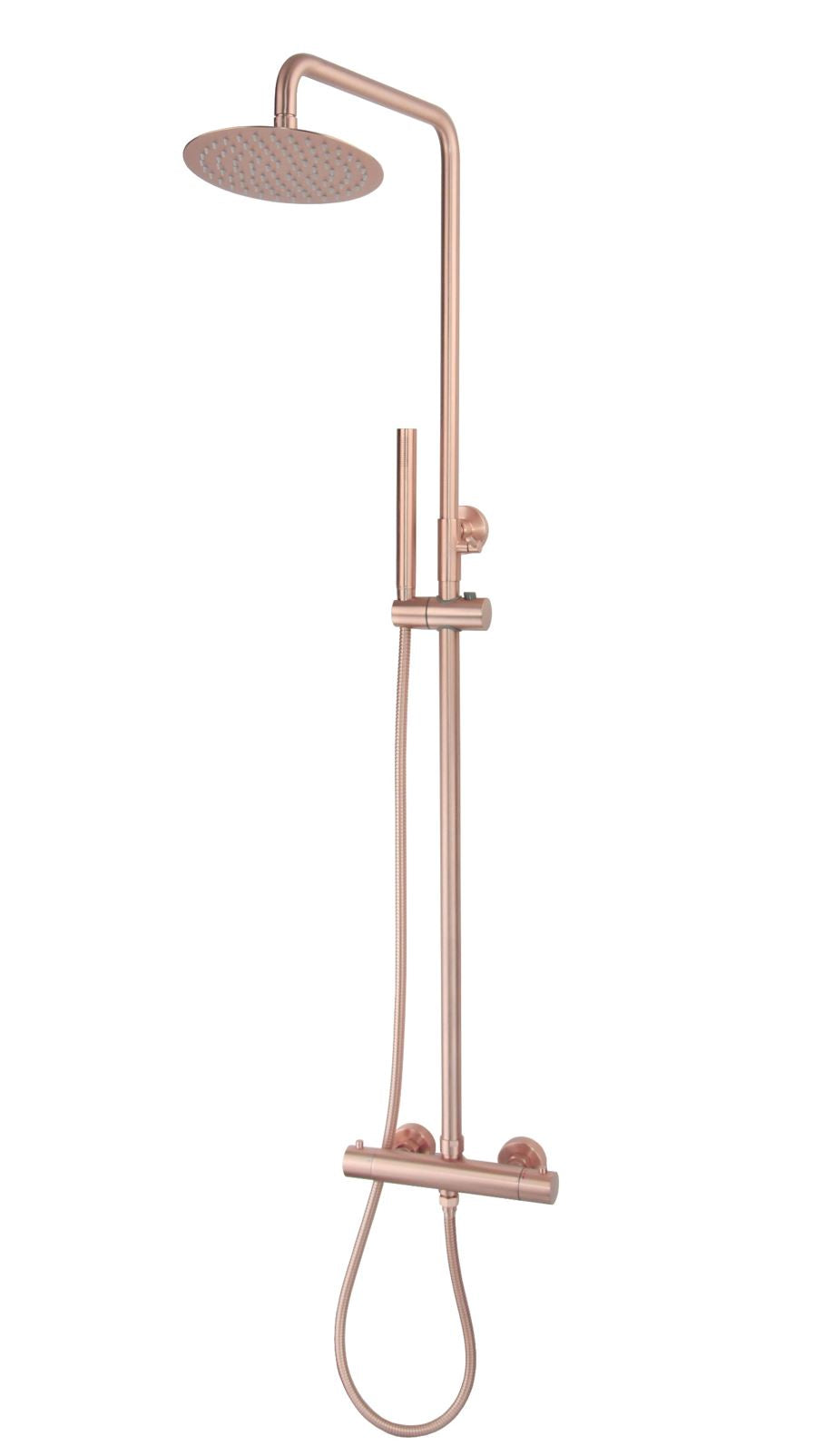 Lyon Thermostatische Regendouche-Opbouwset Rosã©-Mat-Goud
