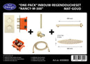 One-Pack inbouw-regendoucheset Nancy-M-300 mat-goud