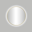 Nancy VenetiÃ«-Thin ronde spiegel incl.led verlichting Ã˜80cm mat-goud
