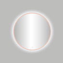 Lyon VenetiÃ«-Thin ronde spiegel incl.led verlichting Ã˜80cm rosÃ©-mat-goud
