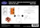 One-Pack inbouw-regendoucheset White-M-300