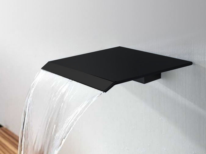 Dule-Nero Waterval Muuruitloop T.b.v.douche en Bad Mat Zwart