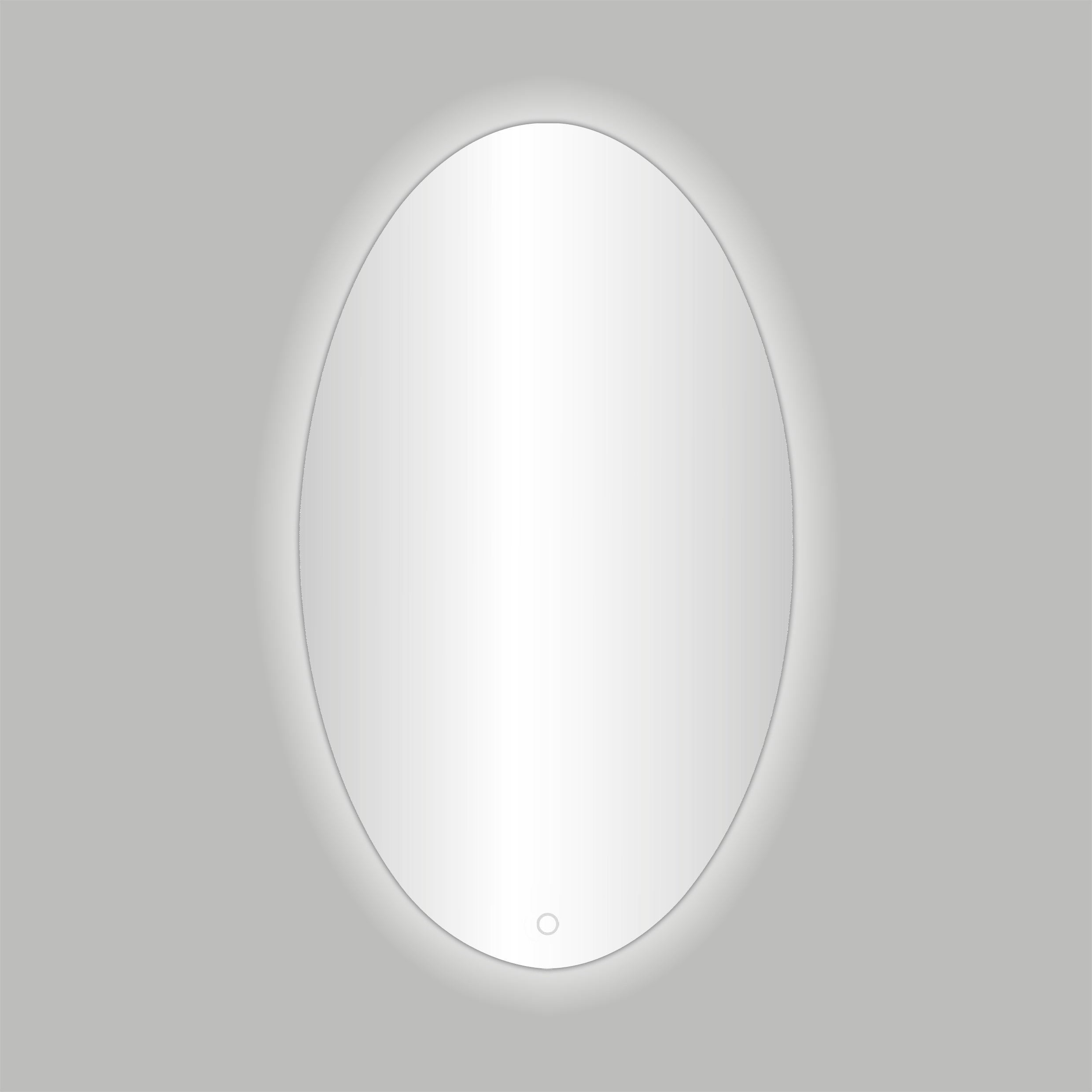 Divo-60 Ovale Spiegel incl. LED Verlichting B=60 x H=80cm