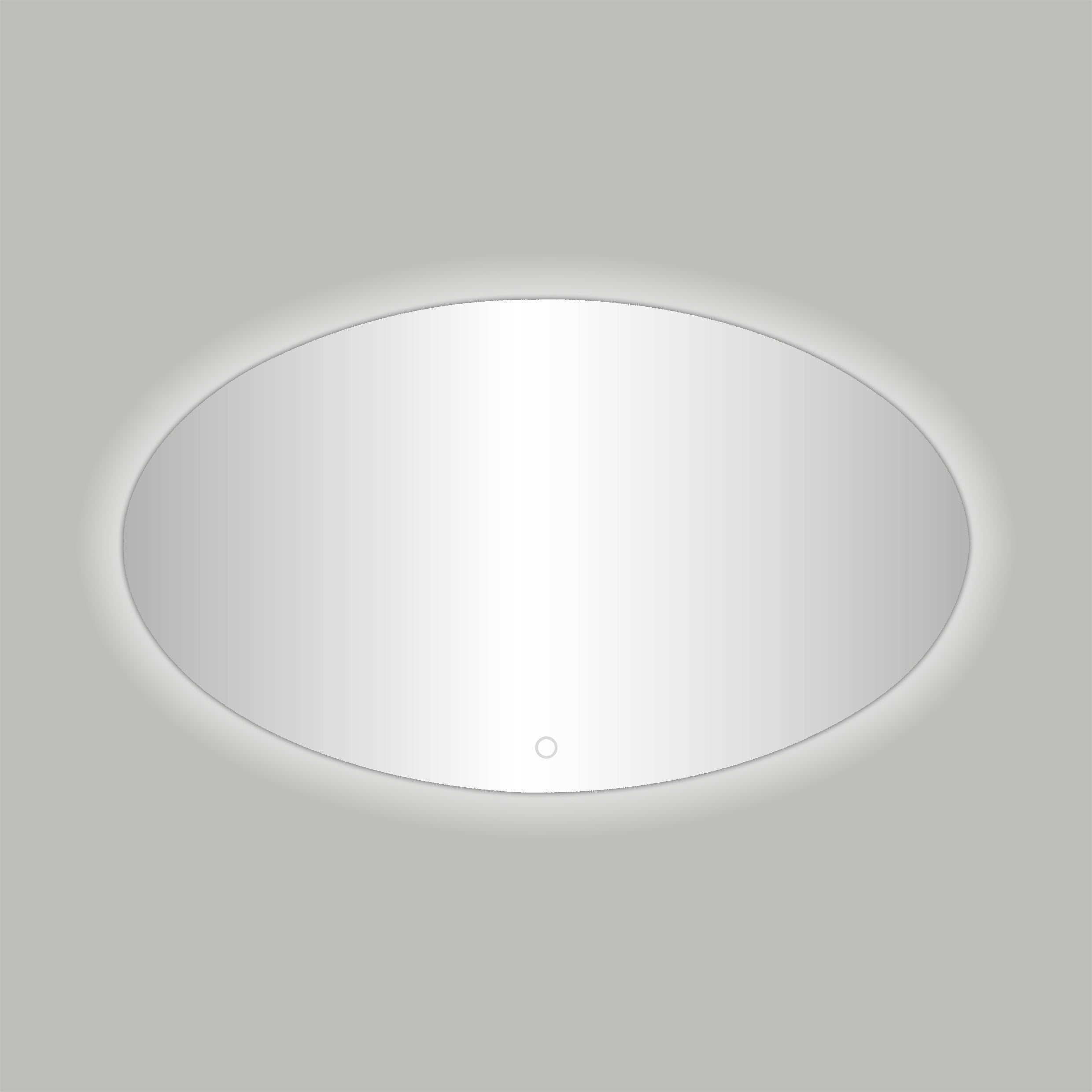 Divo-80 Ovale Spiegel incl. LED Verlichting B=80 x H=60cm