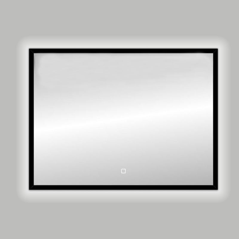 Nero Black-Solaro LED spiegel B=80cm x H=60cm mat-zwart