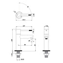 Nancy-Ribera toiletkraan mat-goud