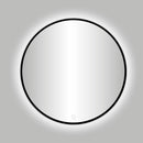 Nero VenetiÃ« ronde spiegel incl.led verlichting Ã˜120cm mat-zwart