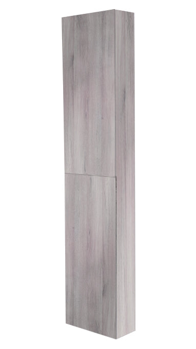 Blanco-Grey hoge kolomkast L&R 35x180 cm Grijs-Eiken