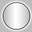 Nero VenetiÃ« ronde spiegel incl.led verlichting Ã˜140cm mat-zwart
