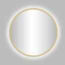 Nancy Rivoli ronde spiegel incl. led verlichting Ã˜120cm mat-goud