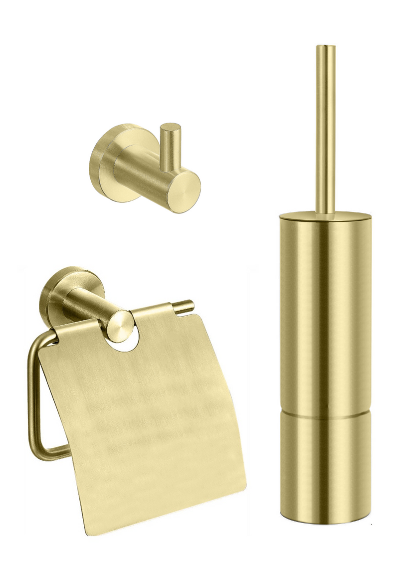 One-Pack toilet accessoires set Nancy mat-goud