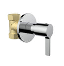 Chrome Inbouw-Stop kraan Lino (tbv.oa:bidetcloset) Chroom