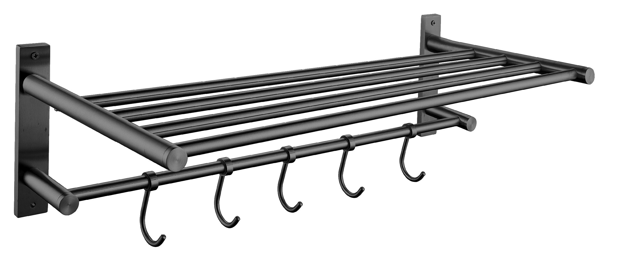 Moya wand handdoekrek incl.ophanghaakjes gunmetal