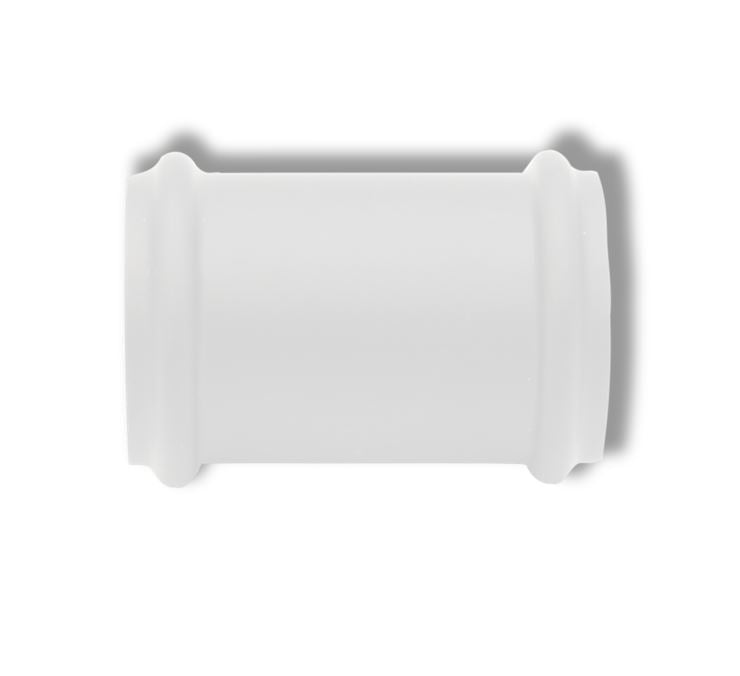 White Sok (koppelstuk) 32mm Mat Wit
