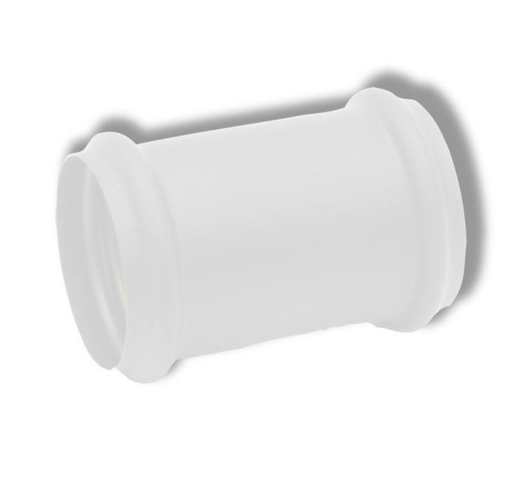 White Sok (koppelstuk) 32mm Mat Wit