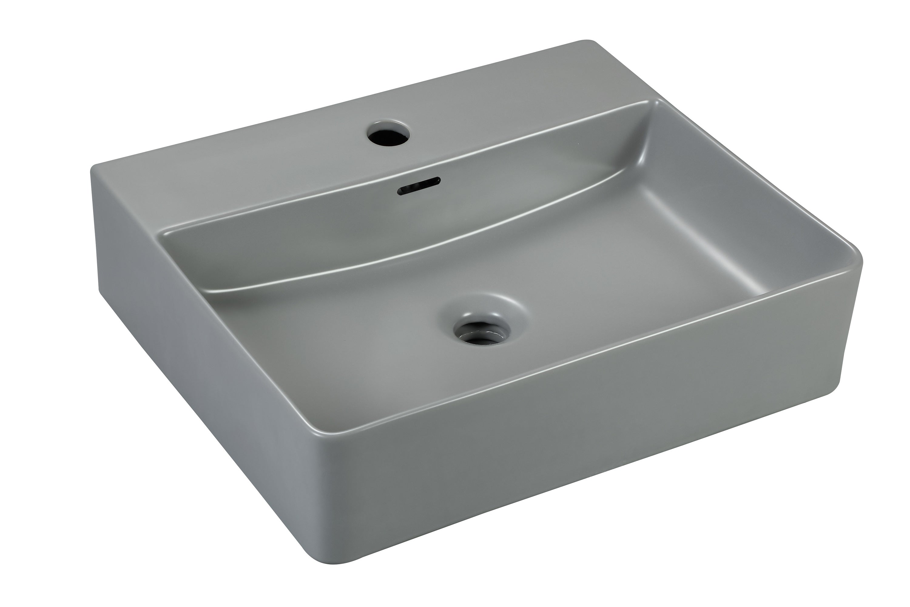 Flaago Wastafel 50,5x42,5x12,5cm Mat-Grijs