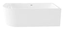 Munster-Rechts Half Vrijstaand Hoekbad 180x80x60cm