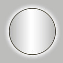 Moya VenetiÃ«-Thin ronde spiegel incl. led verlichting Ã˜100cm gunmetal