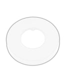 rozet White tbv.vloerbuis Mat-Wit