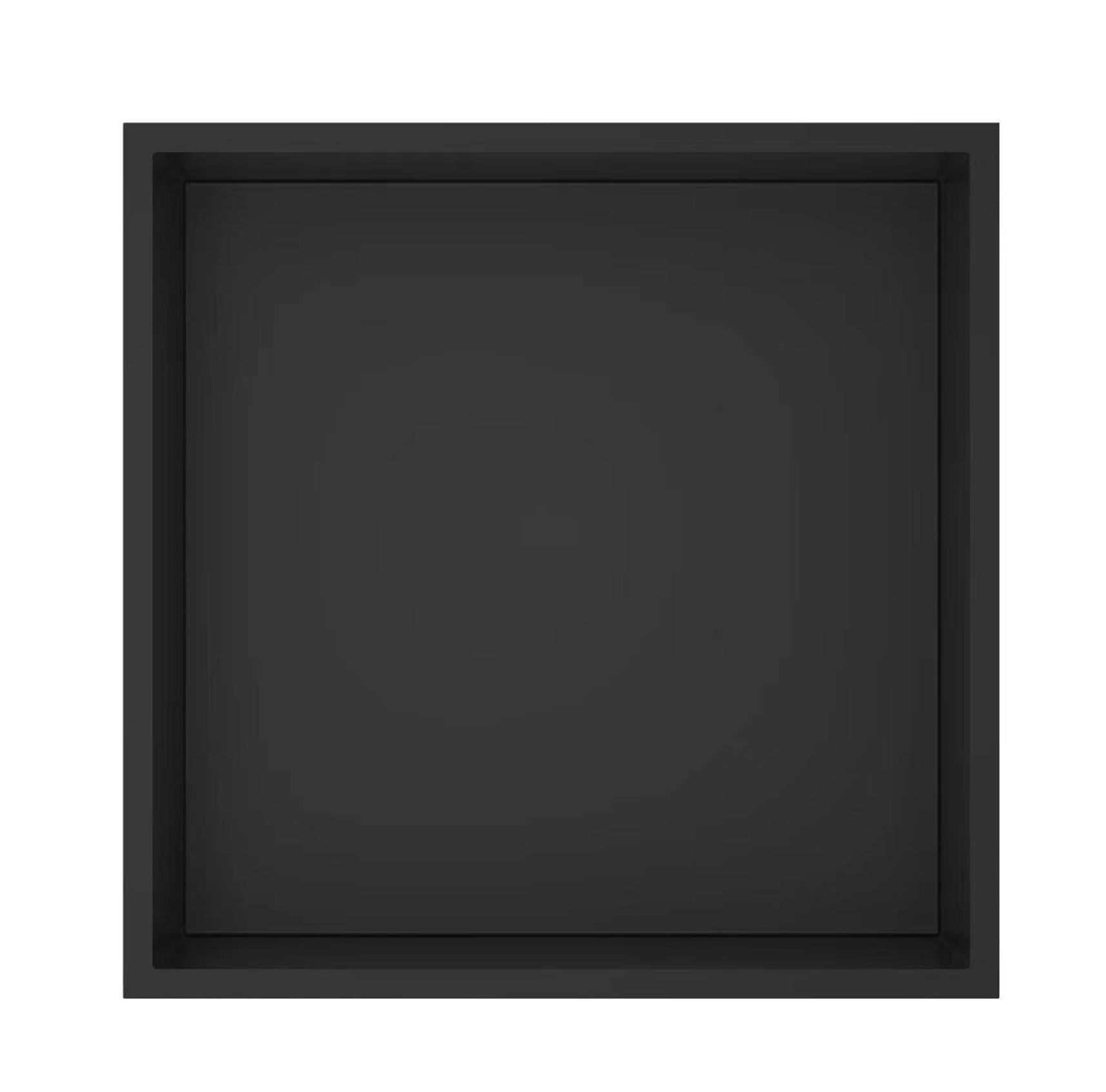 Nero Kaya Inbouwnis 30.5x30.5x7 cm Mat Zwart