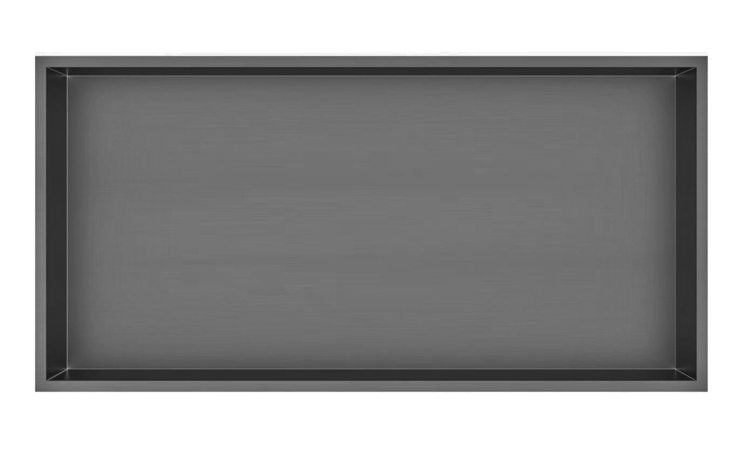 Moya Lotus Inbouwnis 61x30.5x7 cm Gun Metal