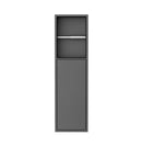 Moya Zione inbouw-closetrolhouder incl. deur 60x17x12 cm Gunmetal