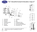 One-Pack inbouw-regendoucheset Clic-Ore-M-300