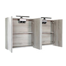 Happy-Grey MDF spiegelkast + 2 x verlichting 120x60cm