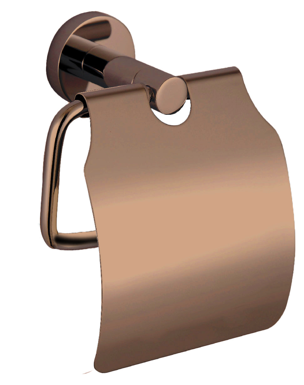 Dijon Toiletrolhouder met Klep Sunny Bronze