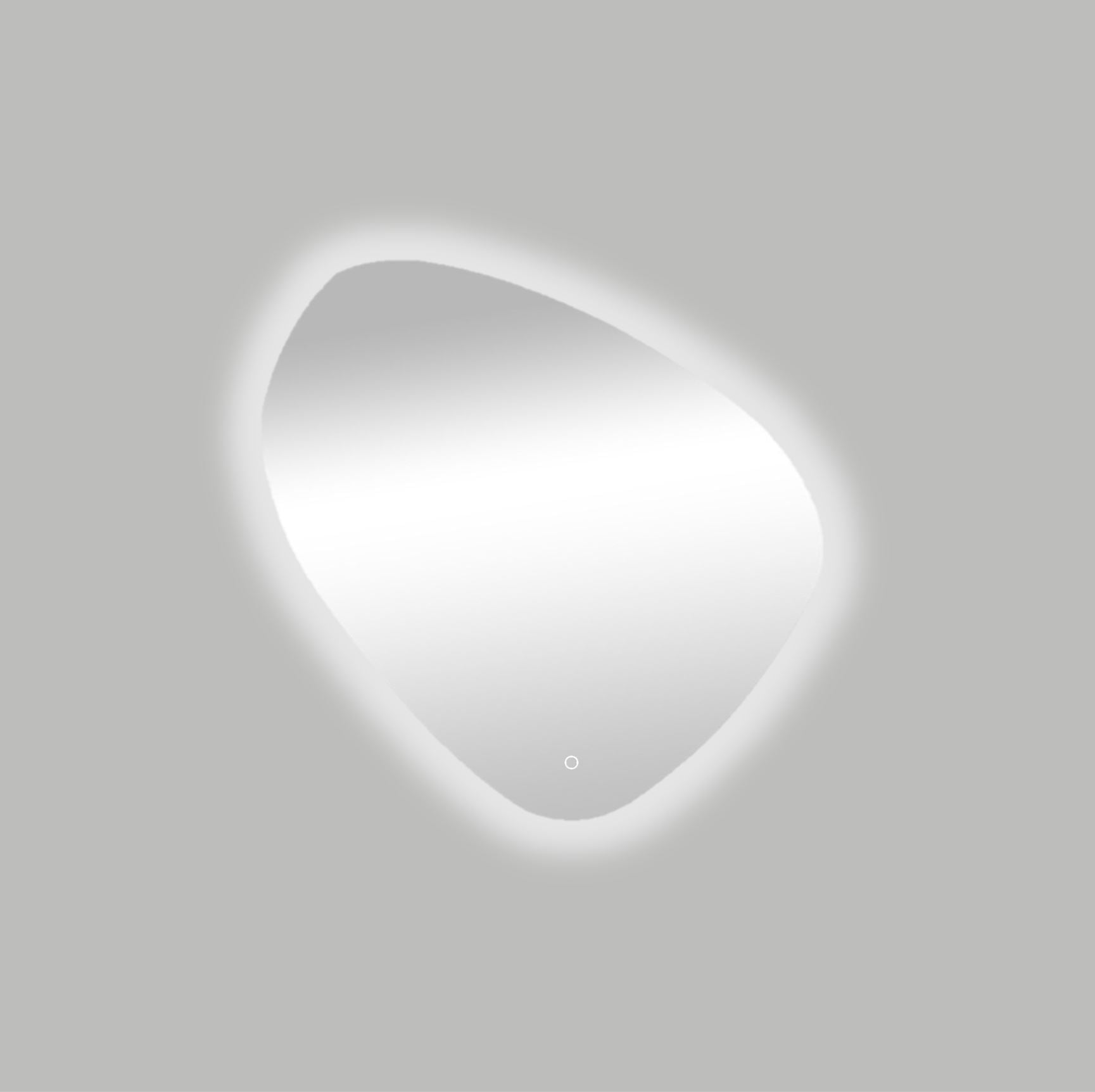 Ballon spiegel incl. led verlichting 80x80cm