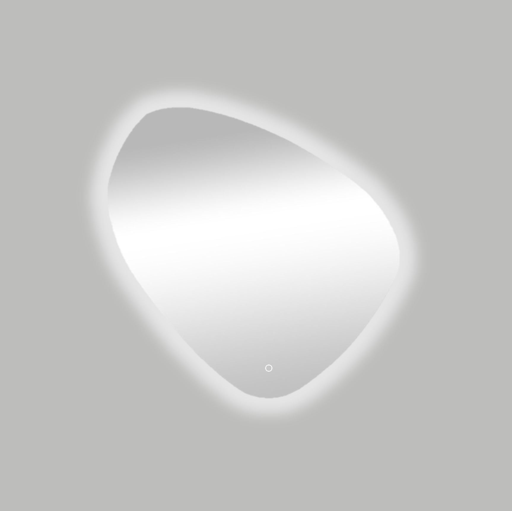 Ballon spiegel incl. led verlichting 100x100cm