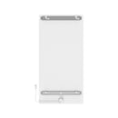 Brenner-White Elektrische radiator mat-wit 750W 1200x600mm