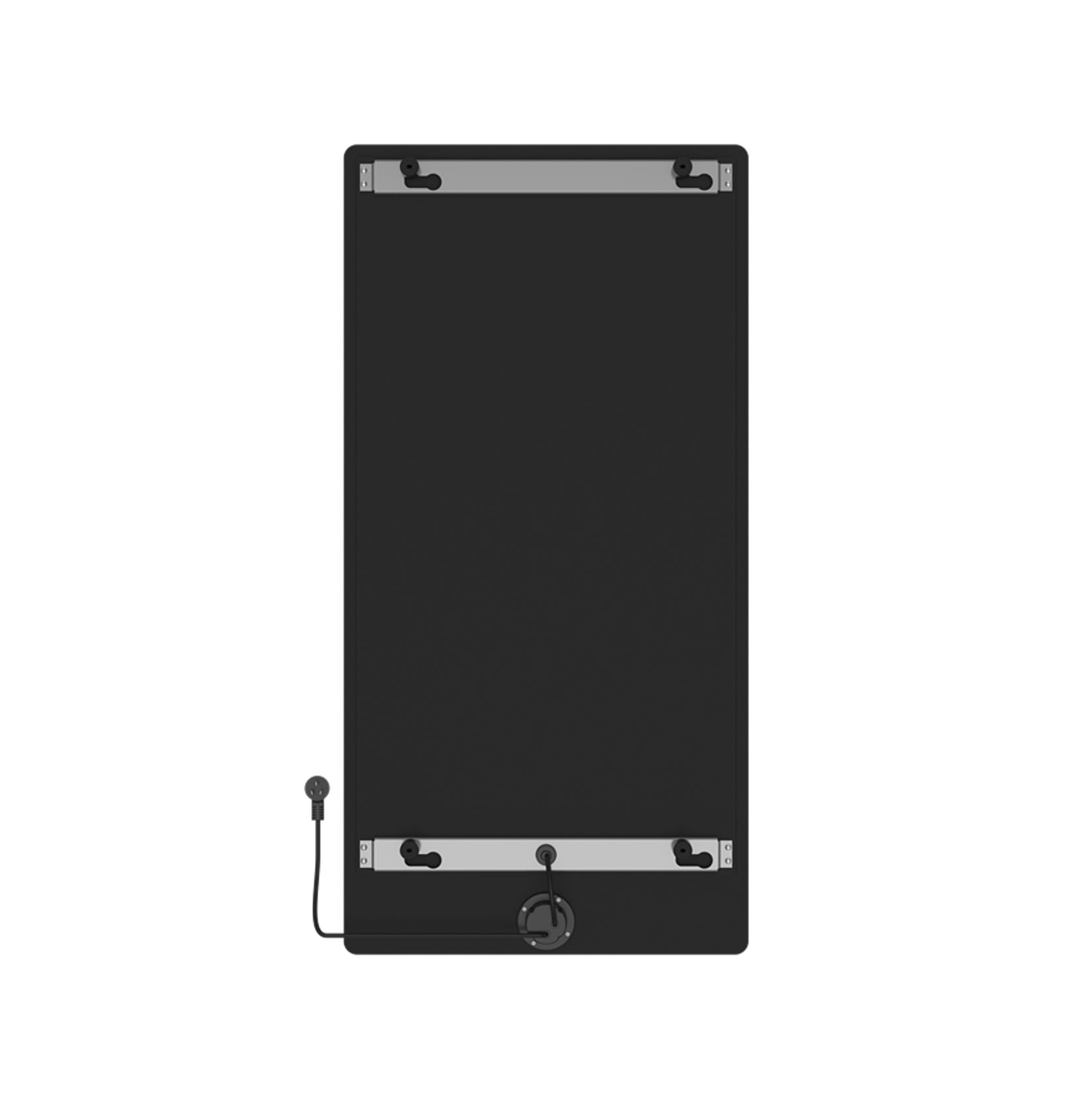 Brenner-Black Elektrische Radiator Mat Zwart 750W 1200x600mm