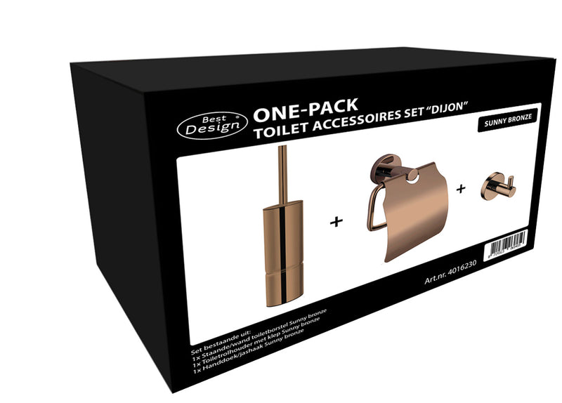 One-Pack toilet accessoires set Dijon