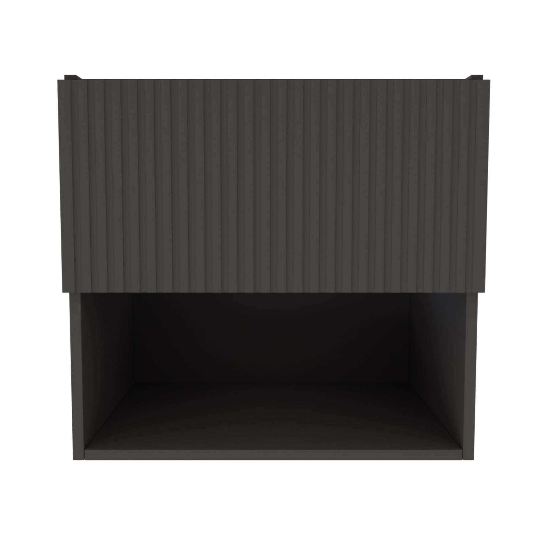 Badmeubel Rigatti-60-Black-Greeploos meubel onderkast 60 cm