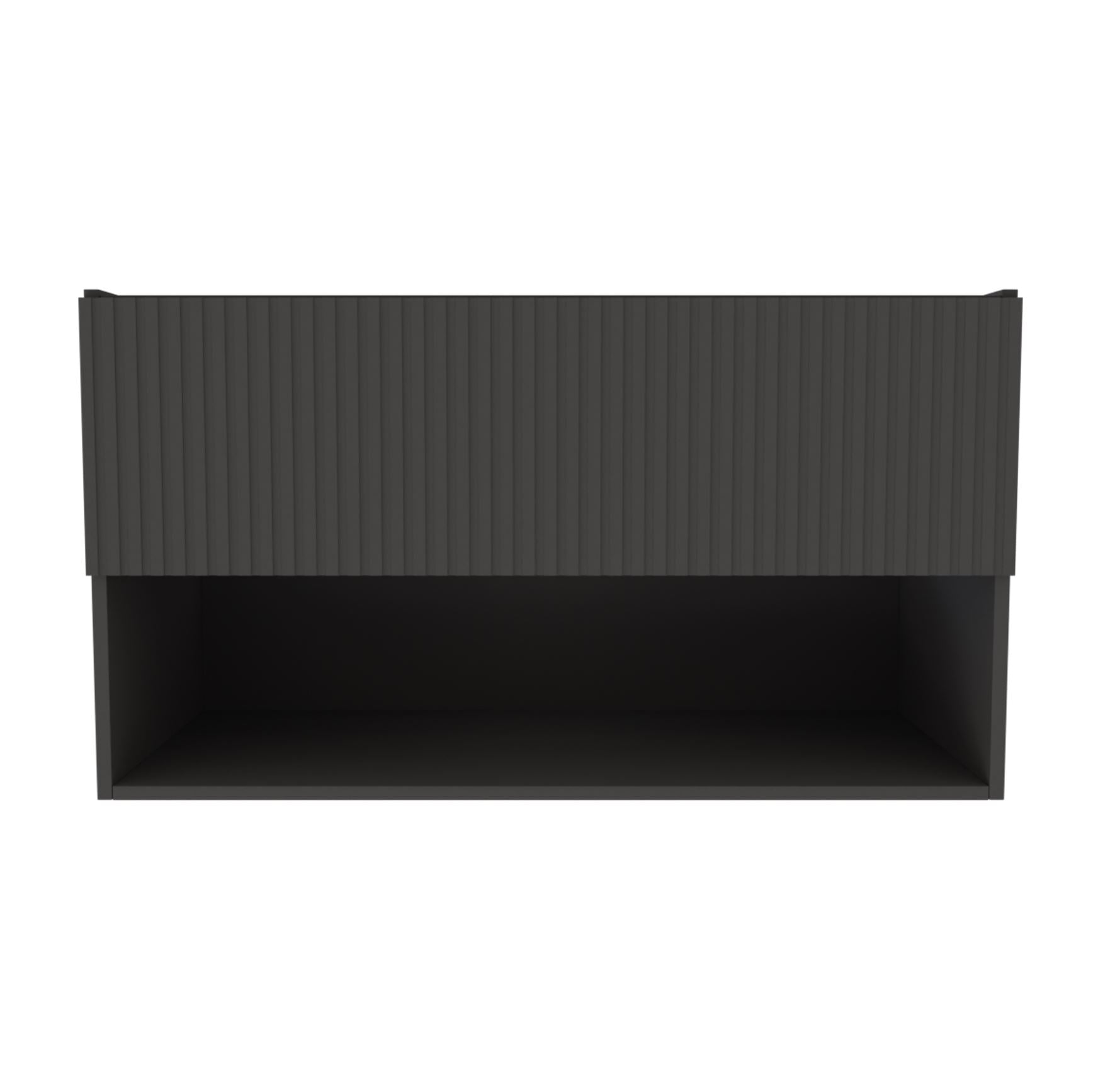 Badmeubel Rigatti-100-Black-Greeploos meubel onderkast 100 cm