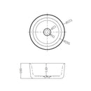 Bianco-Marble opbouw-waskom