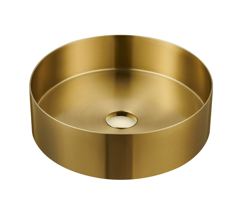 Saint opbouw waskom mat-goud diam: 400 mm x 120 mm