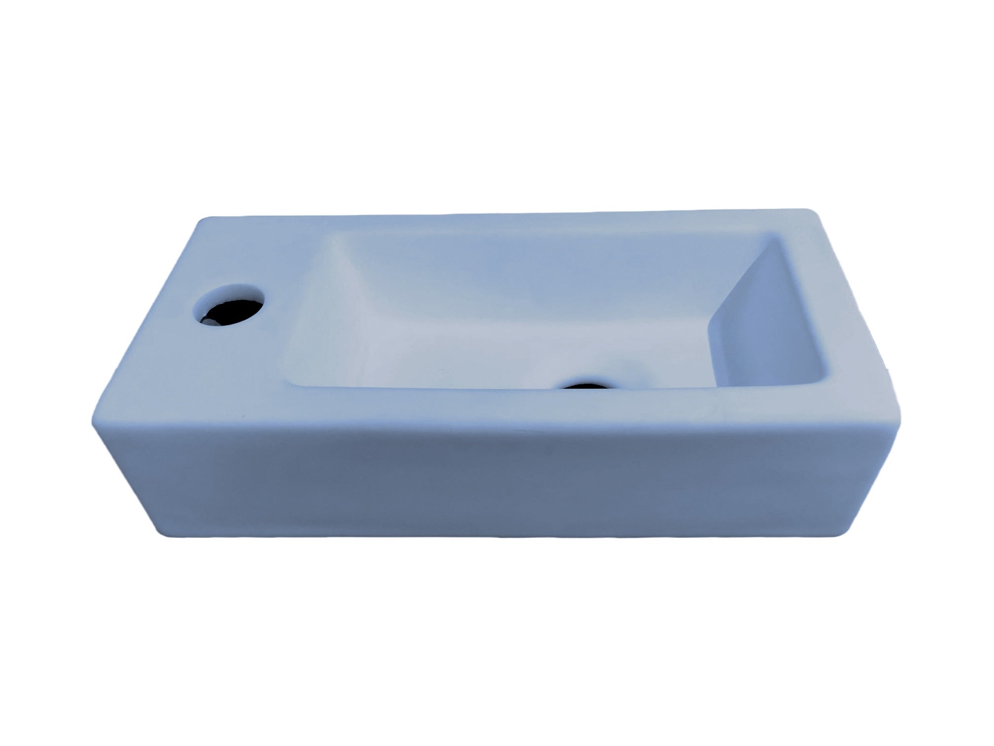 Farnetta Fontein Links 37 x 18 x 9 cm Mat-Lichtblauw