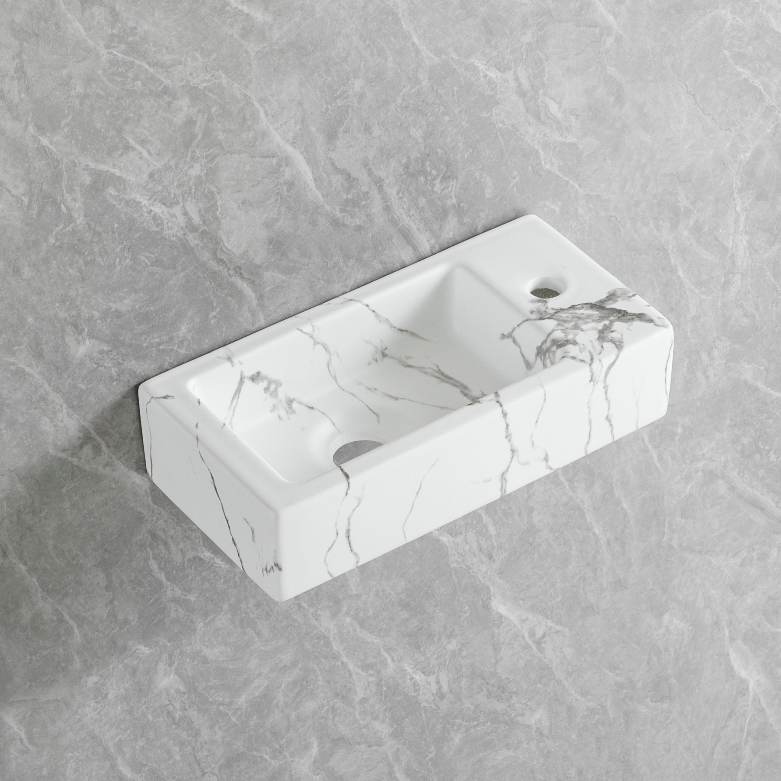 Allure-White Fontein Rechts 36 x 18 x 9 cm