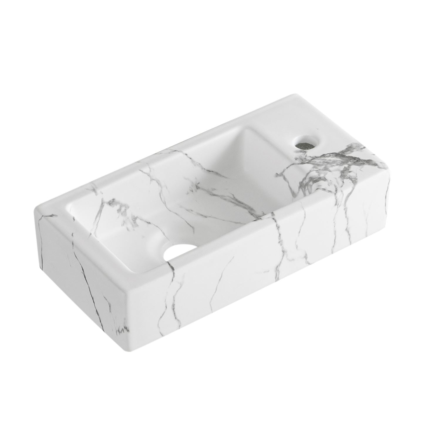 Allure-White Fontein Rechts 36 x 18 x 9 cm