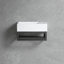 R-Line Moya fontein L&R met kraangat inclusief gunmetal frame