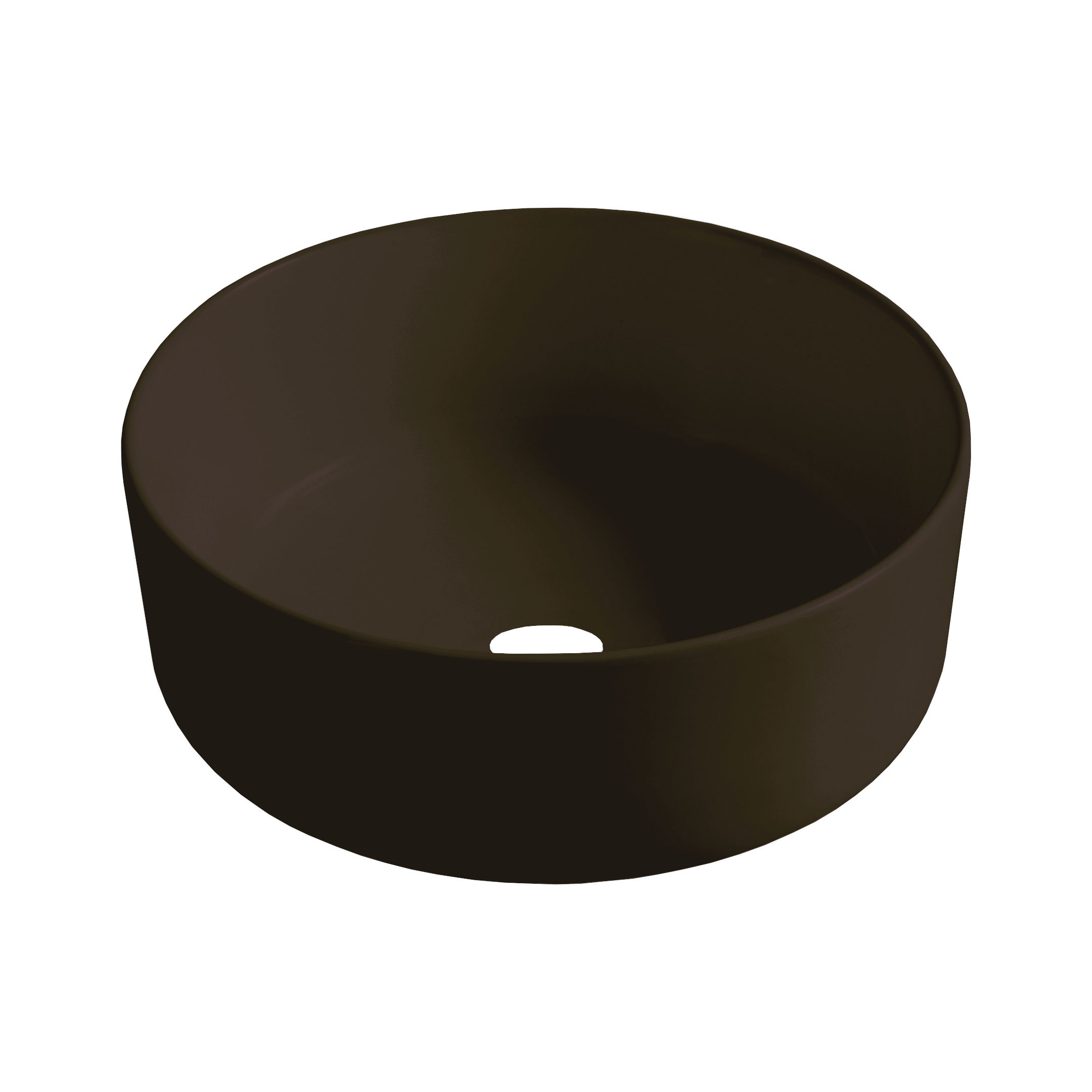 Luzz Opbouw Waskom Ø 40cm x H=12cm Mat-Donkerbruin