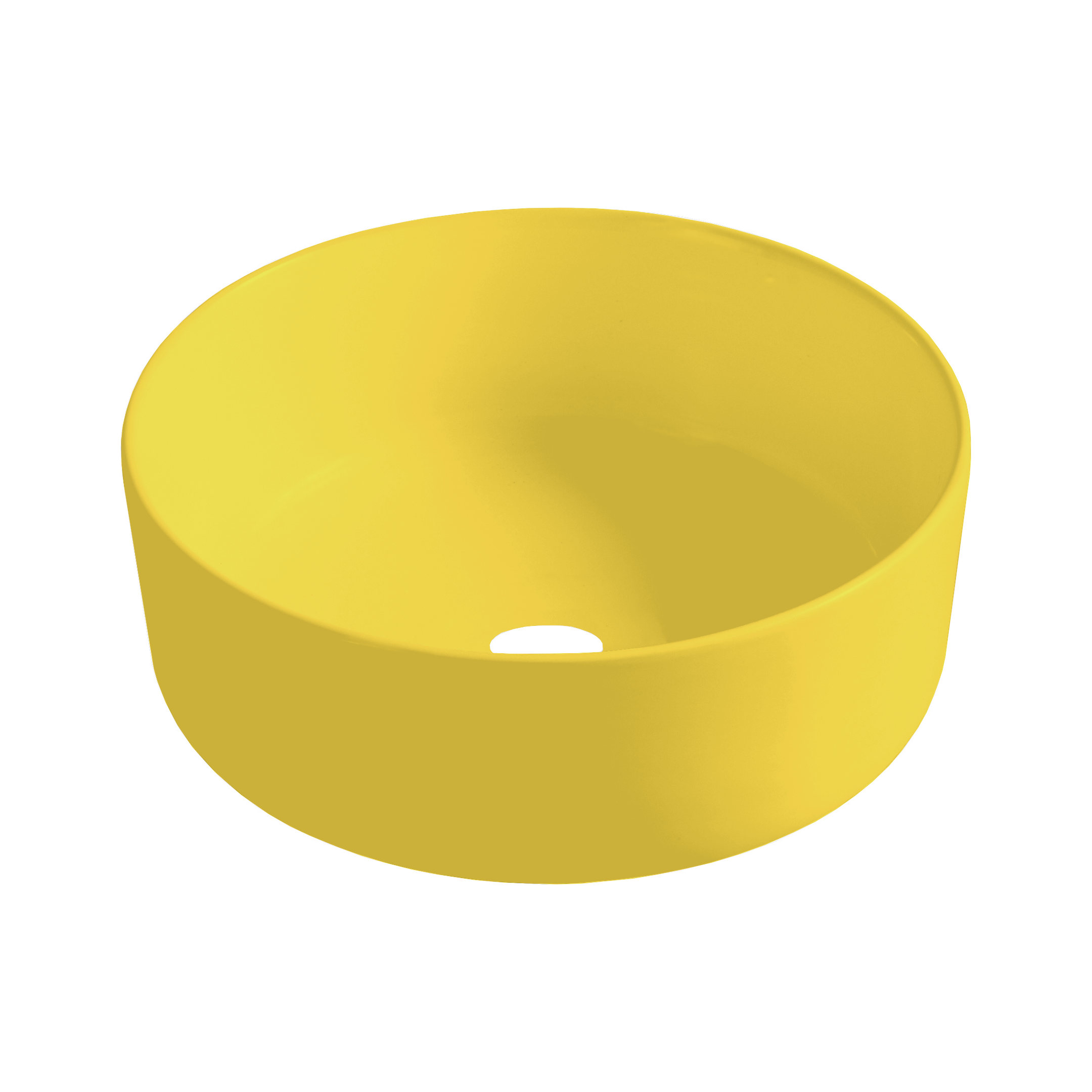 Luzz Opbouw Waskom Ø 40cm x H=12cm Mat-Geel