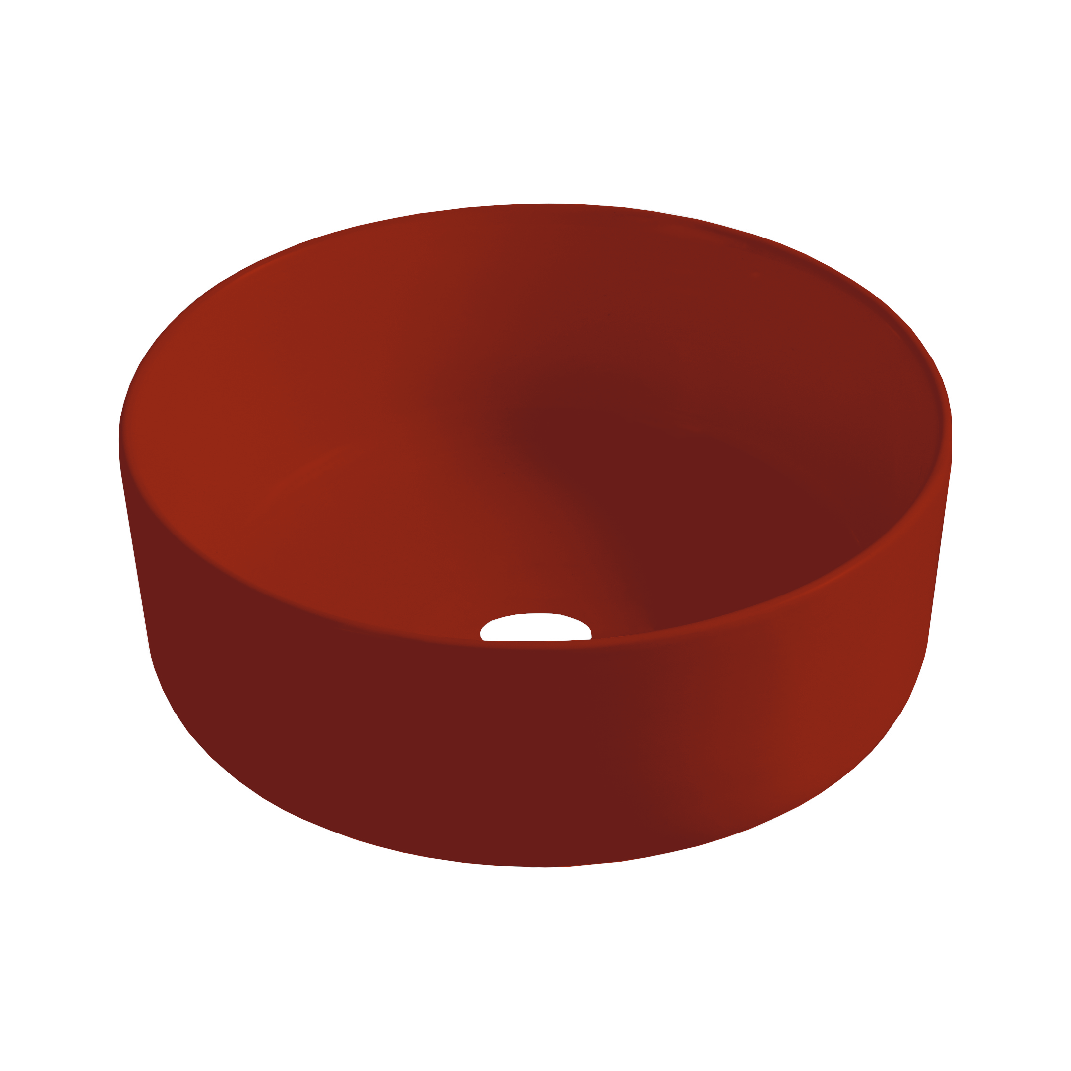 Luzz Opbouw Waskom Ø 40cm x H=12cm Mat-Donkerrood