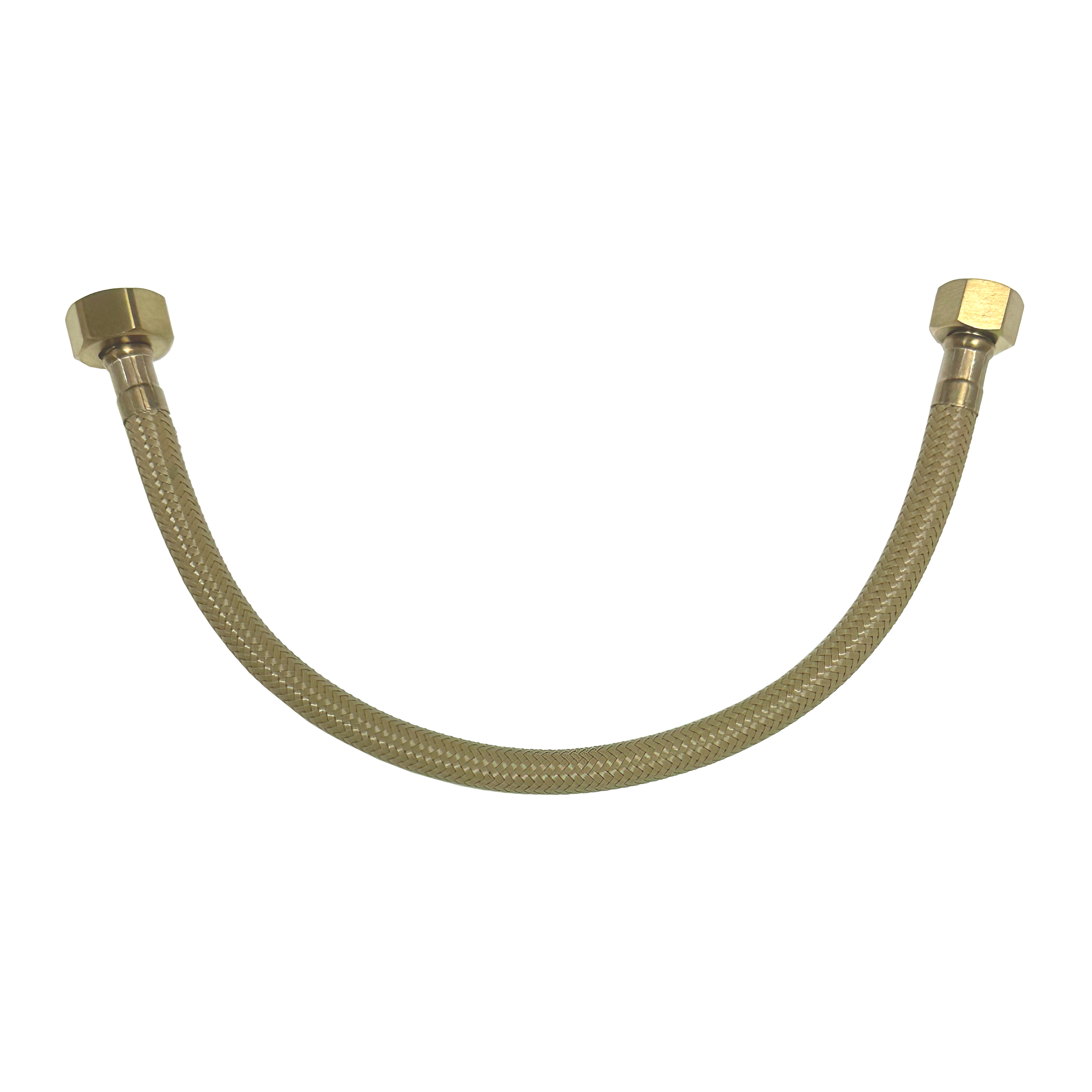 Nancy Flexibele Aansluitslang 35 cm 1/2 x 3/8 Mat Goud