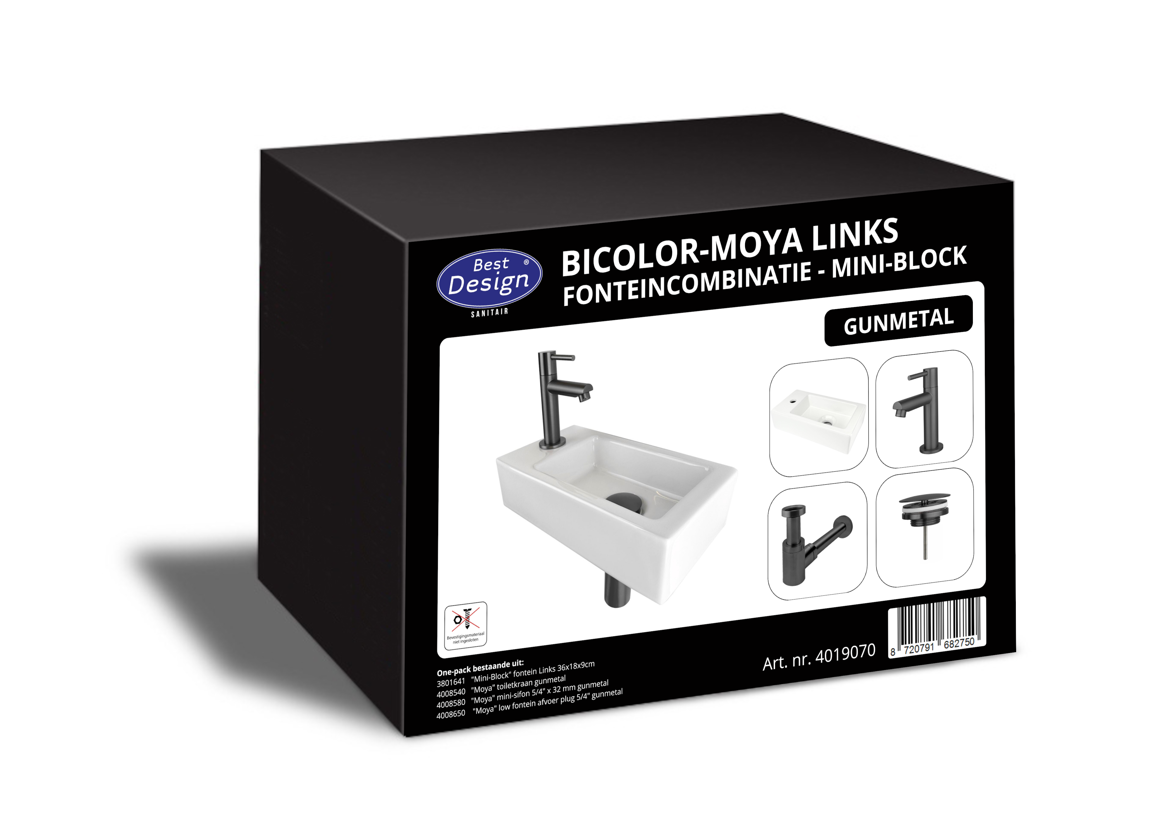 One Pack Fonteincombinatie Bicolor-Moya Mini-Block Links