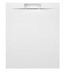 Douchebak Kazuko Cast Marble Wit Verdekte Afvoer