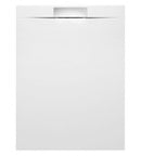 Douchebak Kazuko Cast Marble Wit Verdekte Afvoer