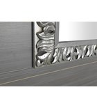 Zeegras Rechthoekige Spiegel In Massief Houten Frame 70 X 100 Cm Zilver